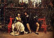 James Joseph Jacques Tissot Faust and Marguerite in the Garden oil painting picture wholesale